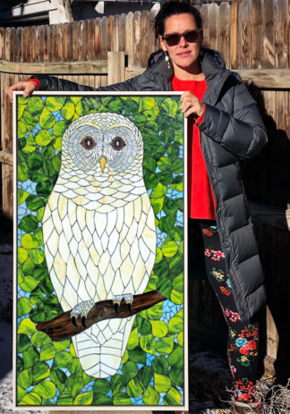Gaia - Goddess of Nature (A White Barred Owl)