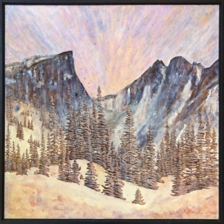 Alpenglow Over Hallett Peak and Flattop Mountain