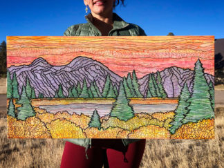 Autumn Sunset at Little Molas Lake