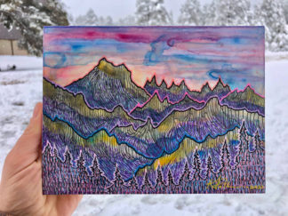 Stormy Mountain Sunset