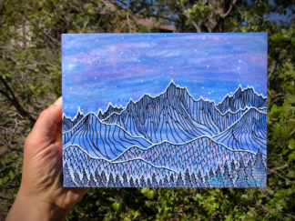 Starry Sky Above the Peaks