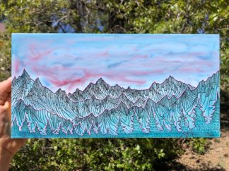 Pink Swirls Above the Peaks