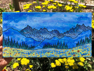 Sunflower Meadow Under the Stars