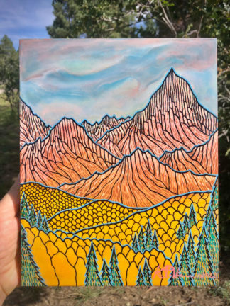 Looming Autumn Storm II ~ 10"x8"x1.5"