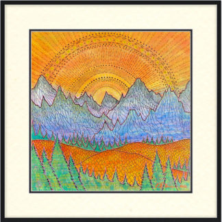 Autumn Emerges Print (16"x16" on 17"x17" paper)