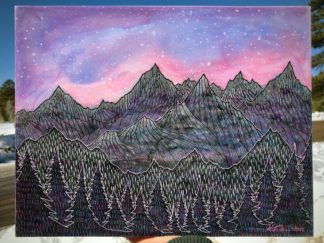 Luminous Mountain Night I