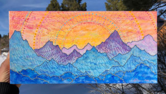 Brilliant Mountain Sunset