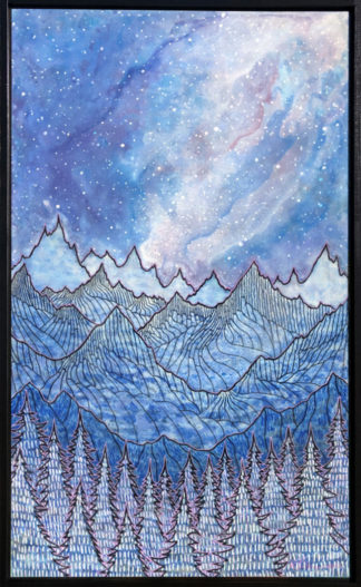 Wintry Night Sky Symphony