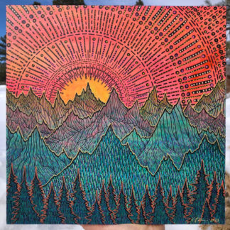 Beaming Mountain Sunrise III