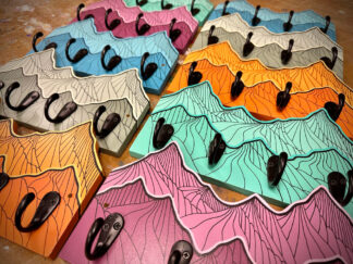 Mountain Layer Hanger in Assorted Colors ~ 10"wide x 6"hight with 4 Hooks