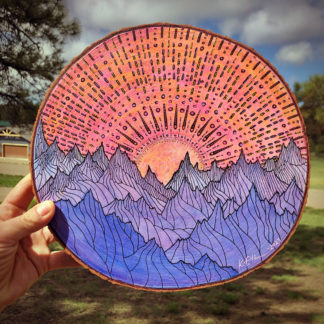 Beaming Mountain Sunset VIII