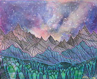 Starry Night Above the Rockies I