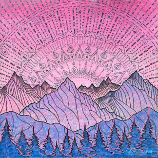 Pink Mandala Sunset