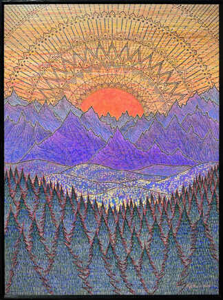 Mountain Mandala Sunset