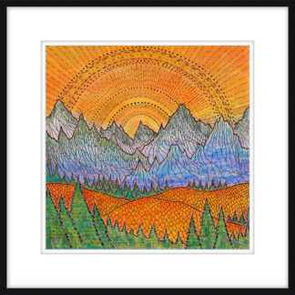 Autumn Emerges (12"x12" on 13"x13" paper)