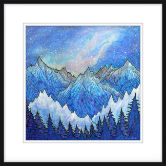 Celestial Night Print (12"x12" on 13"x13" paper)