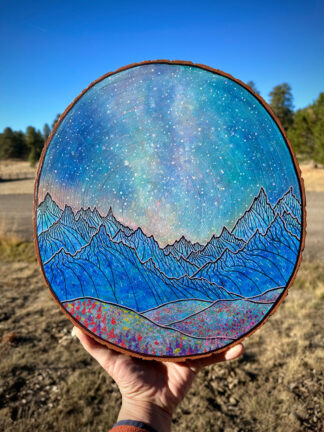 Colorado Mountain Night III ~ 14” Diameter