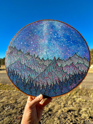 Colorado Mountain Night IV ~ 14” Diameter