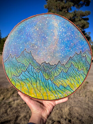 Colorado Mountain Night V ~ 14” Diameter