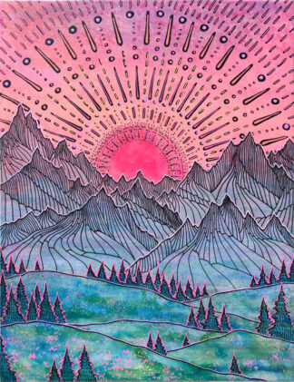 Beaming Mountain Sunrise IV