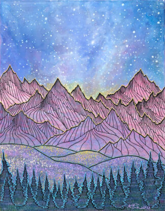 Starry Night Above the Rockies II