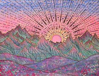 Beaming Mountain Sunrise V