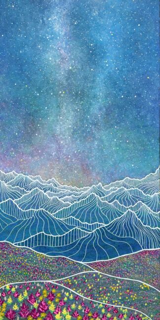 Mountain Wildflower Meadow Under the Stars II