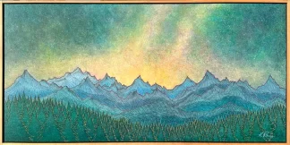 Milky Way Above Blue Mountains ~ 36"x72" Custom Framed