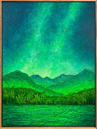 Luminous Night Above Costa Rica I ~ 41.5"x31.5" Framed