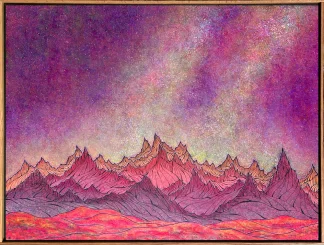 Luminous Spring Night Above the Desert I ~ 31.5" x 41.5"