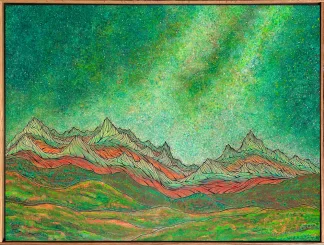 Luminous Spring Night Above the Desert IV ~ 31.5" x 41.5"