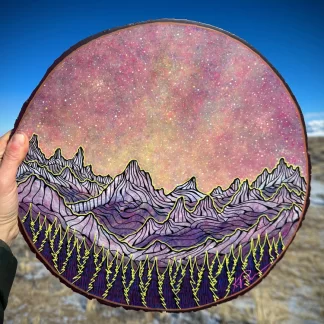 Violet Range of Dreams ~ 14” Diameter